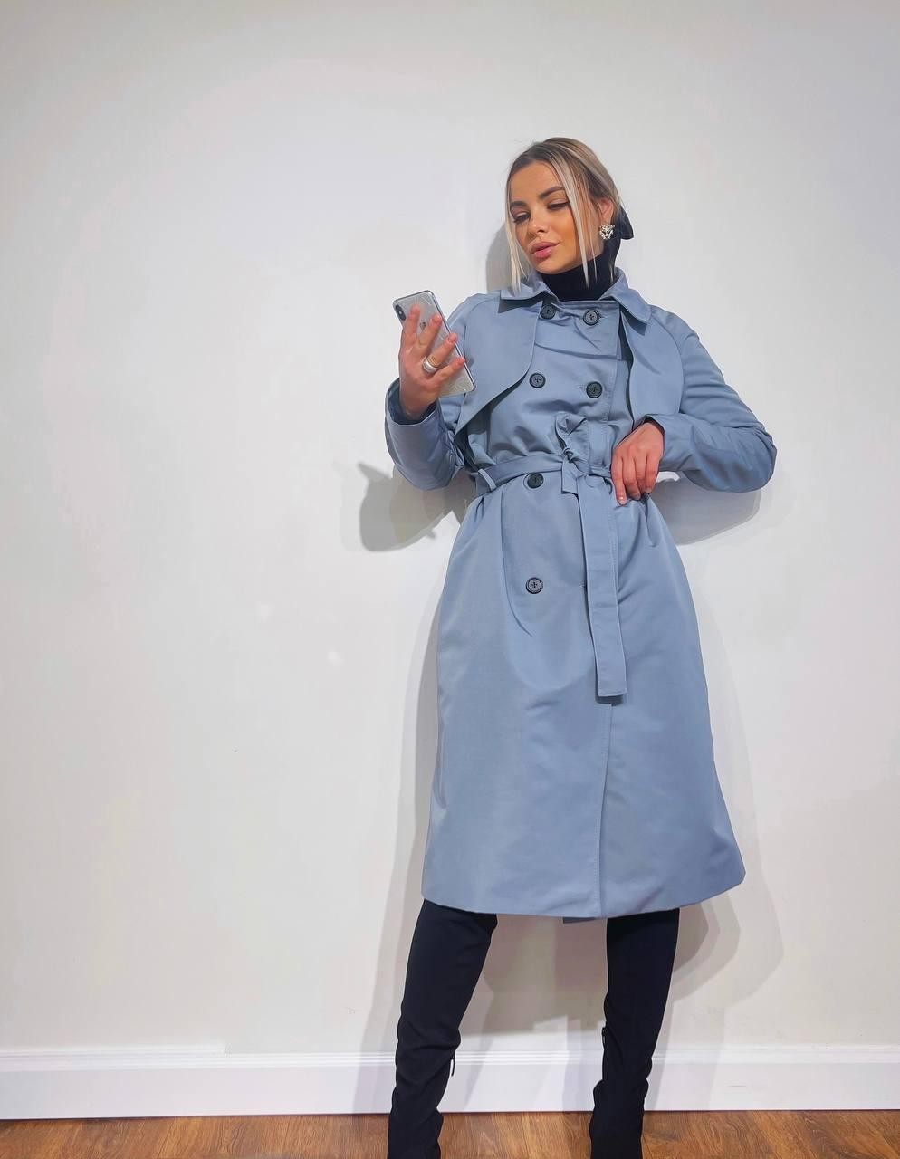 

Женские тренчи - SRS -Тренч миди - - - синий, Женские тренчи - SRS -Тренч миди - 42-46 - синий