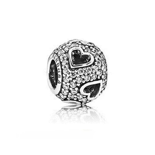 

Серебряный Шарм Пандора Трепет Сердец #791426CZ
