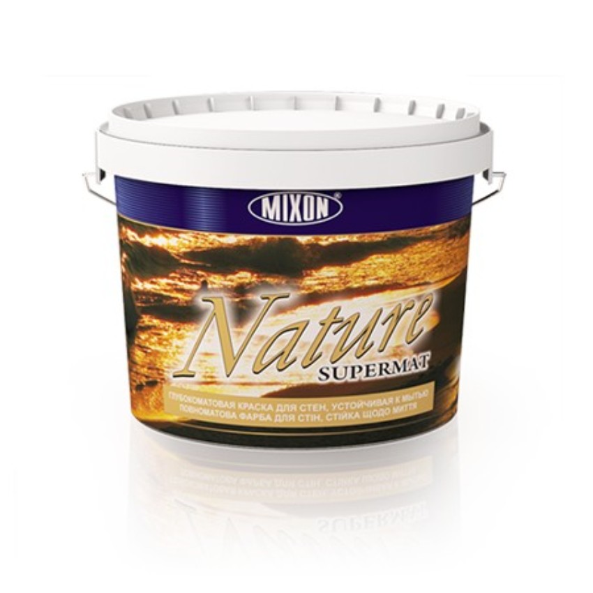 

Краска для стен и потолка MIXON NATURE SUPERMAT белая 5л