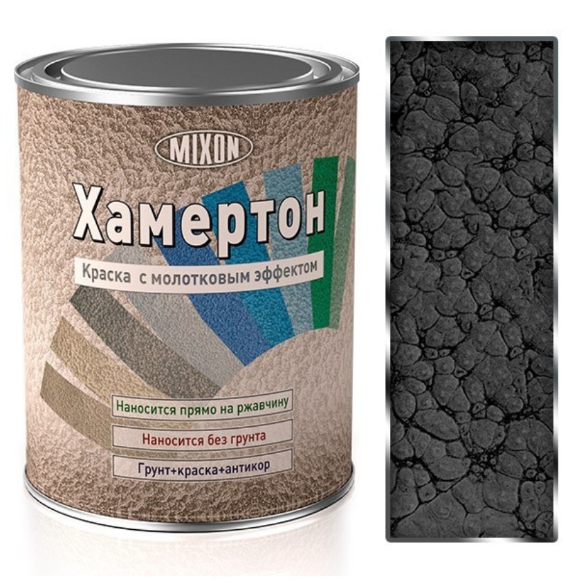 

Краска с молотковым эффектом MIXON ХАМЕРТОН - 730 серая 2,5 л