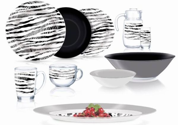 

Cервиз Luminarc Junia Black / 46 предметов