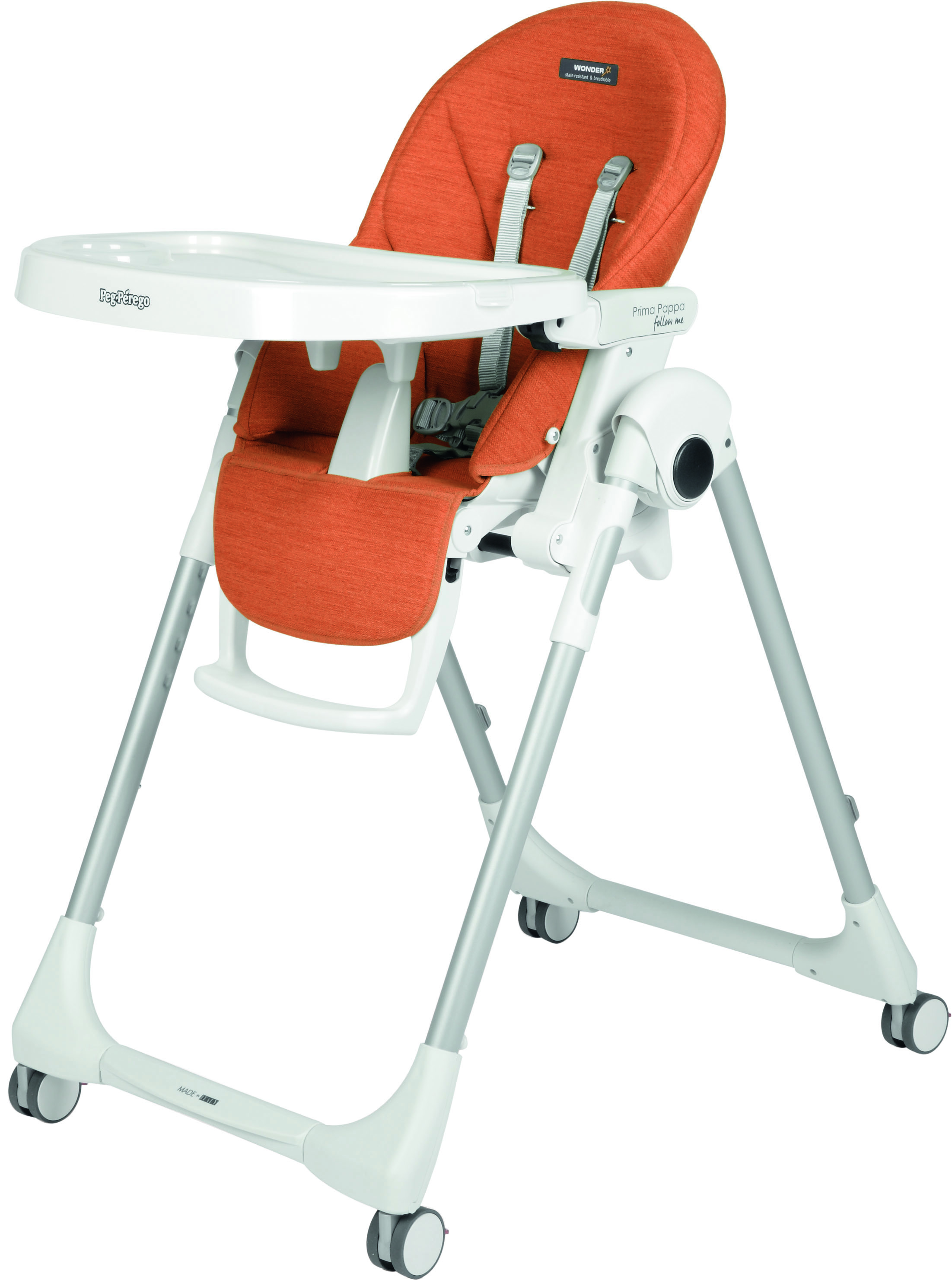 

Стул Peg-Perego Prima Pappa Follow Me Wonder Orange Пятностойкий оранжевый (8005475421932)