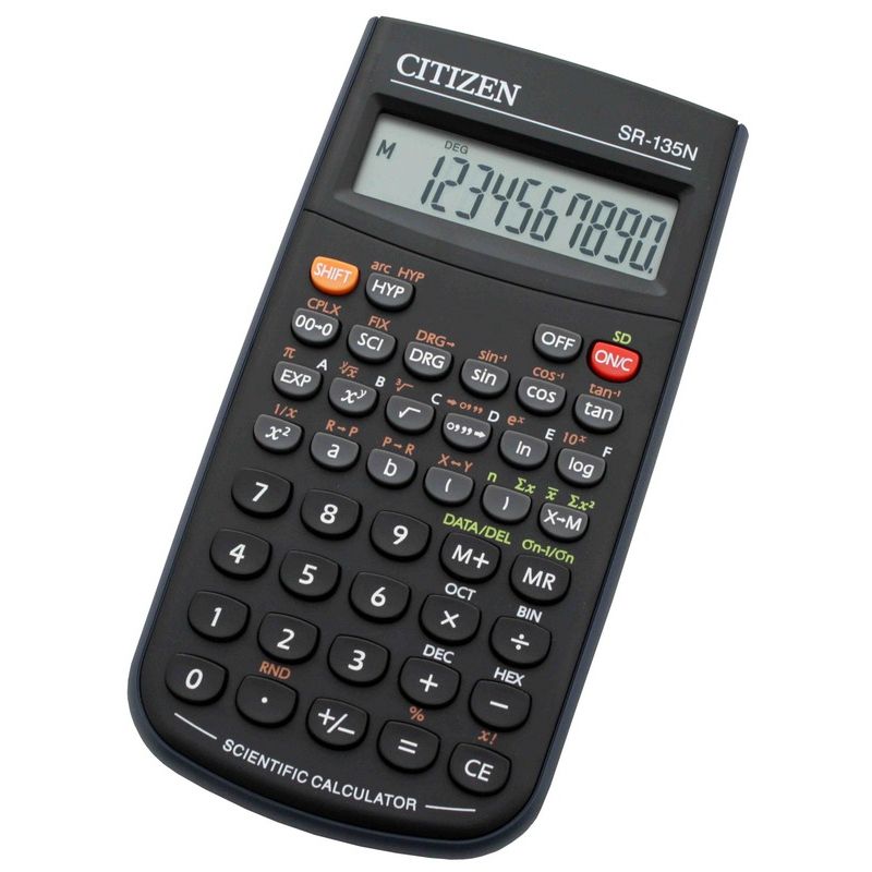 

Калькулятор Citizen SR-135N Черный (1368147)