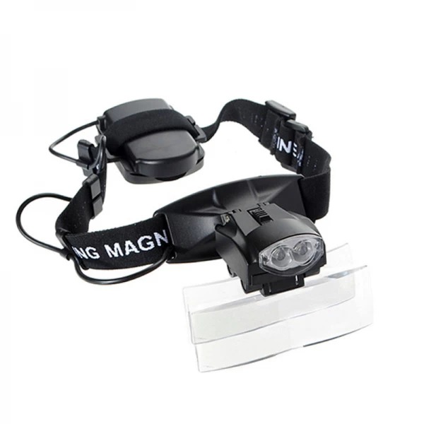 

Бинокулярная лупа Magnifier 9892C, увел.- 1X-6Х с Led