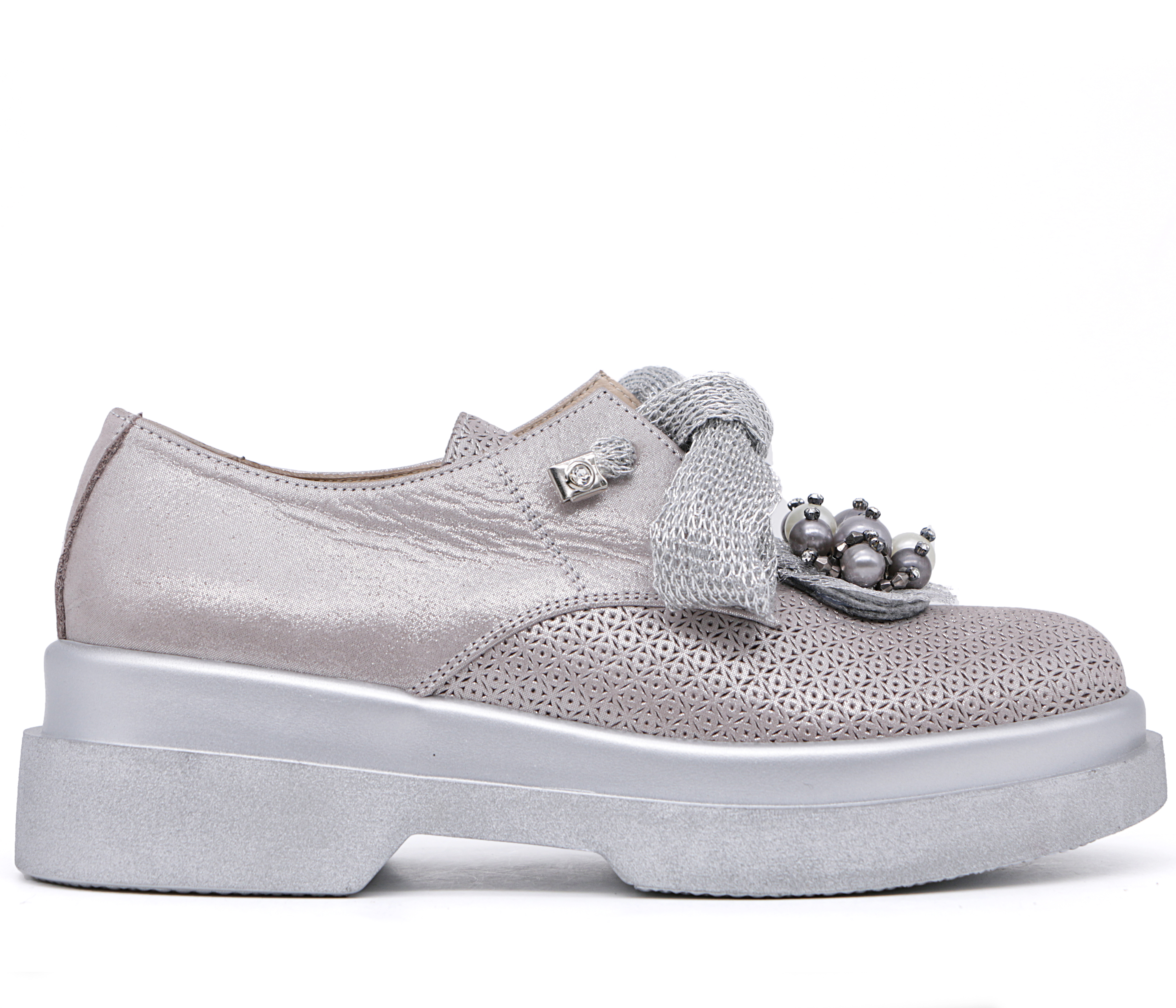 

Туфли Bosca 401 silver 39 Срібний
