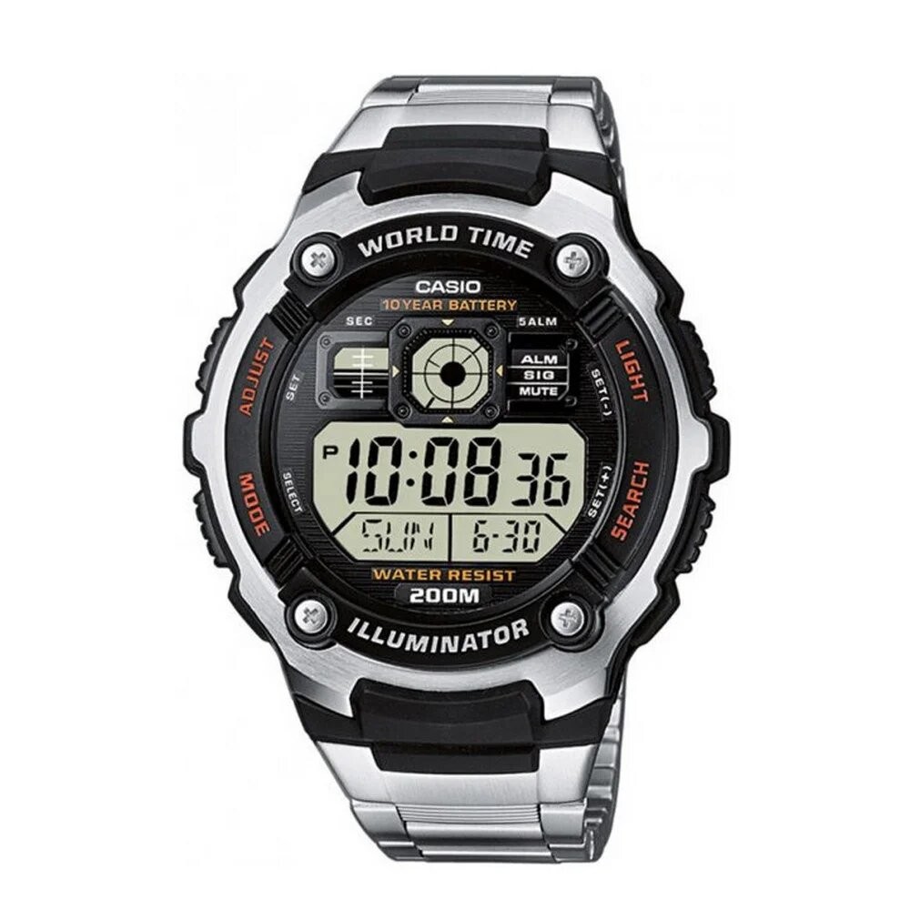 

Casio AE-2000WD-1AVEF Silver-Black