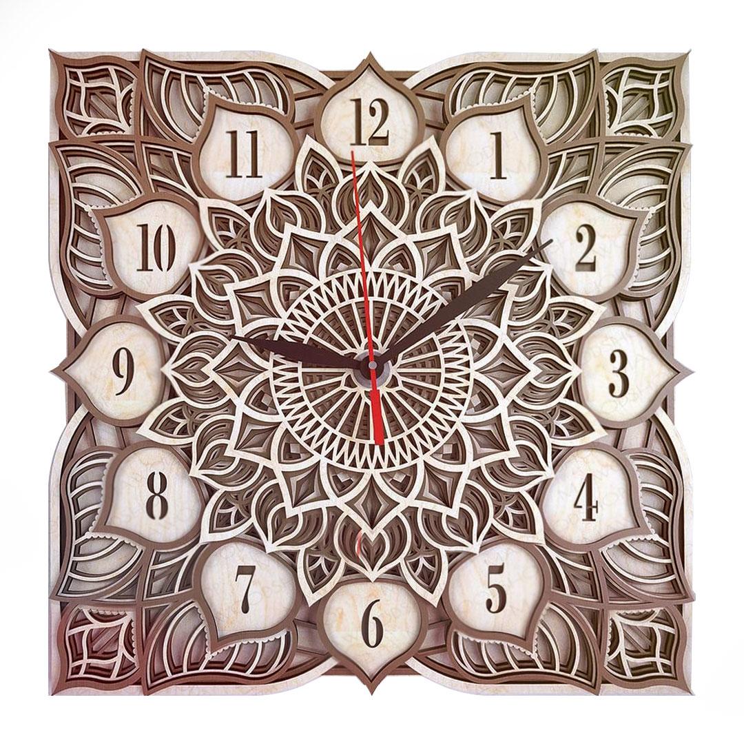 

Интерьерные настенные часы из дерева Мандала MCLO10005 hand made, раскрась сам хенд мейд (MCLO10005-hm)