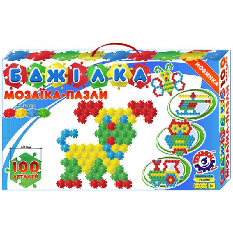 

Мозаика - пазлы "Пчелка" 1035 (4) 100 эл, "ТЕХНОК", (Украина)