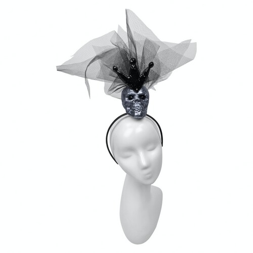 

Обруч Queen Skull SETA Decor 20-858BLK-SL