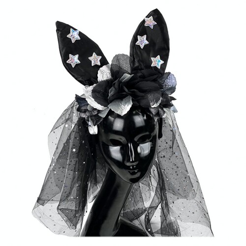 

Обруч Space Party с фатой SETA Decor 19-952BLK-SL