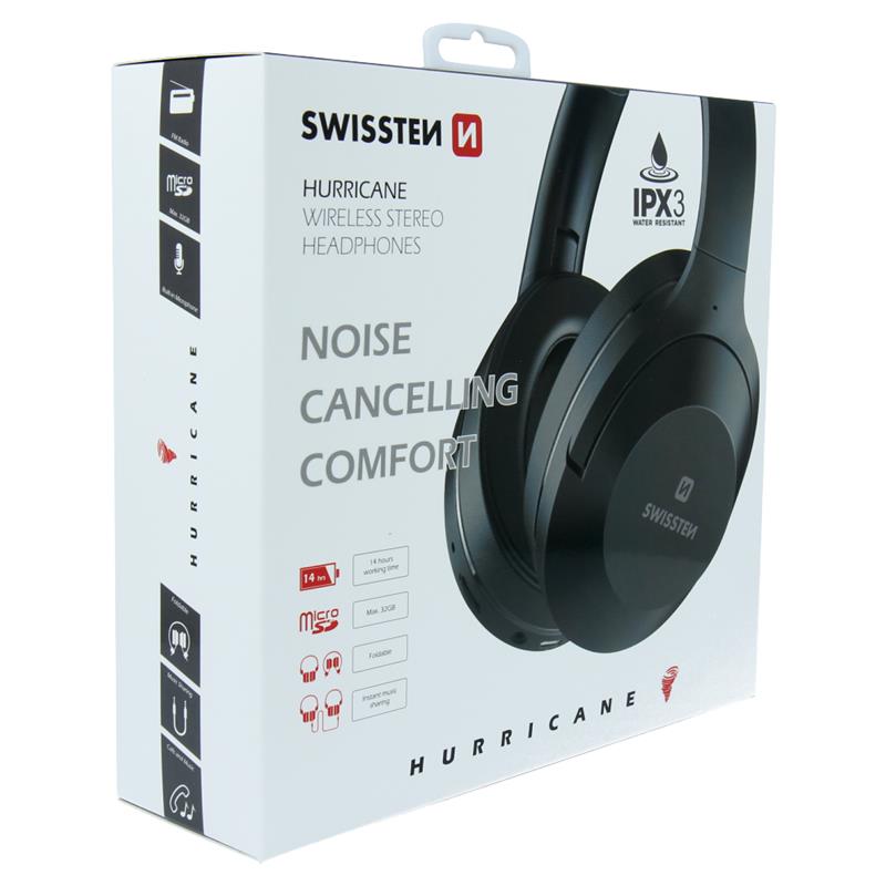 

Бездротові стерео навушники SWISSTEN HURRICANE BLACK 52510503 (bc-370063)