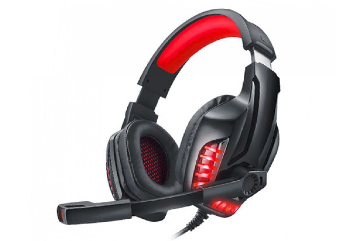 

Наушники игровые REAL-EL GDX-7650 c микрофоном чёрный + красный