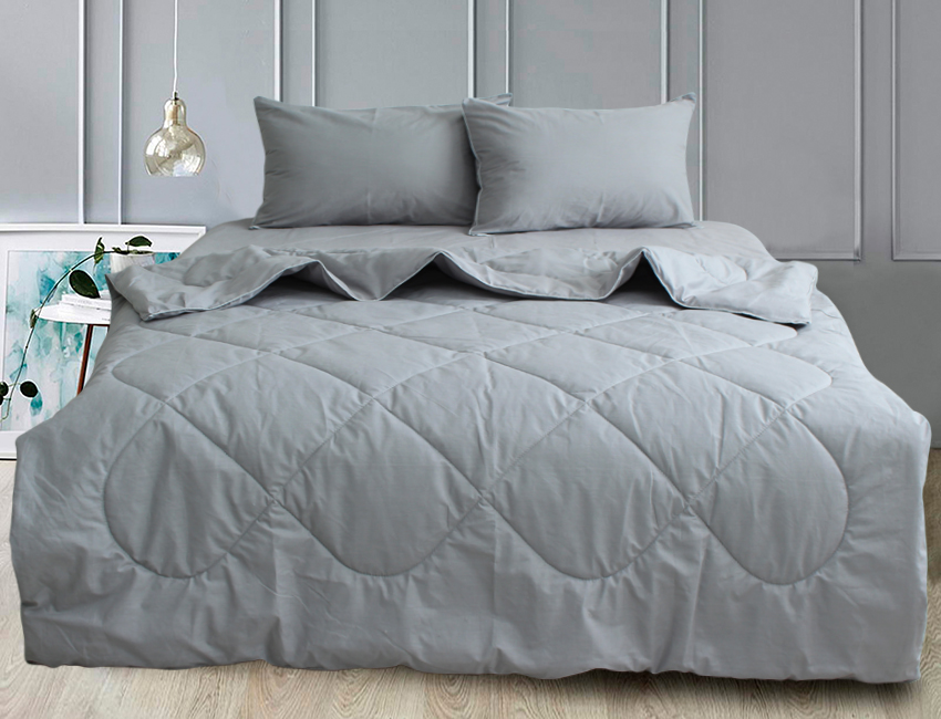 

Набор постельного белья (Oyster Gray) 1.5-спальный TAG tekstil Серый