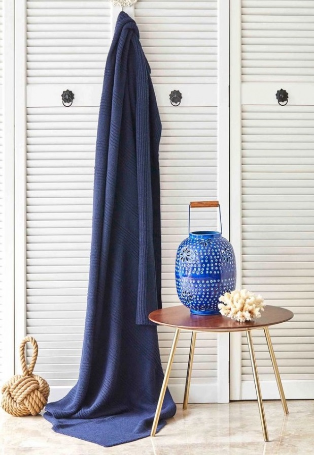 

Плед трикотажный Nautica Home Spello Lacivert Синий 130х170 (svt-2000022285933)