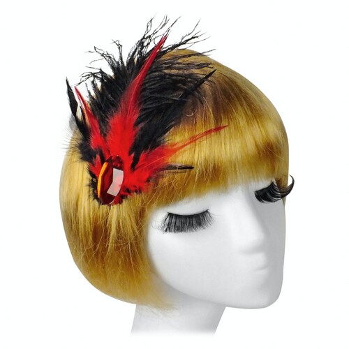 

Заколка с перьями SETA Decor 99-95BLK-RD-VZ
