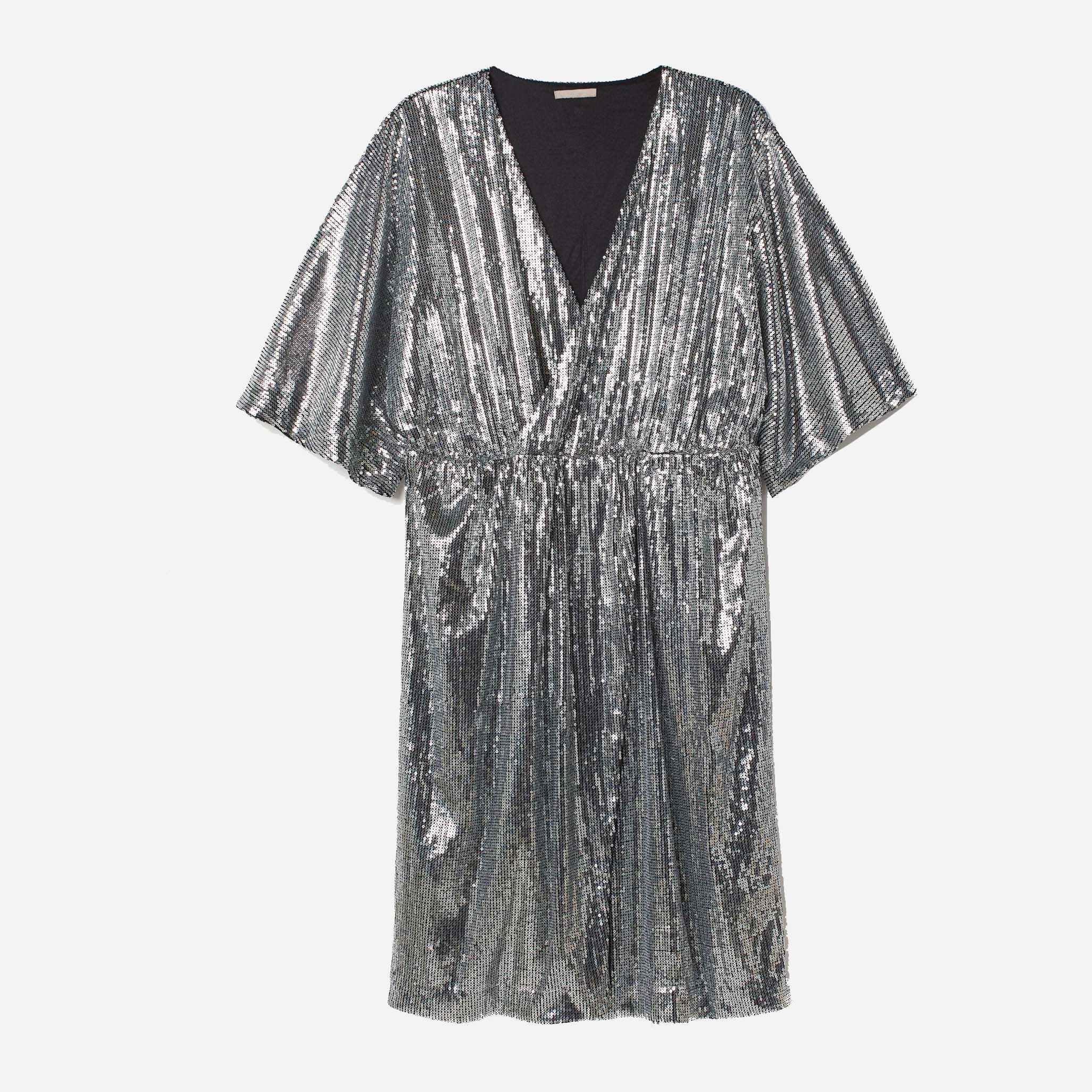 

Платье H&M 6535498log  Серебристое, Платье H&M 6535498log 46 Серебристое