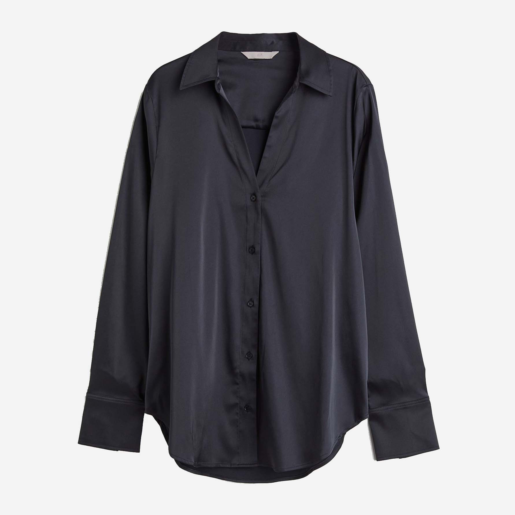 

Рубашка H&M 9397033abr  Черная, Рубашка H&M 9397033abr L Черная