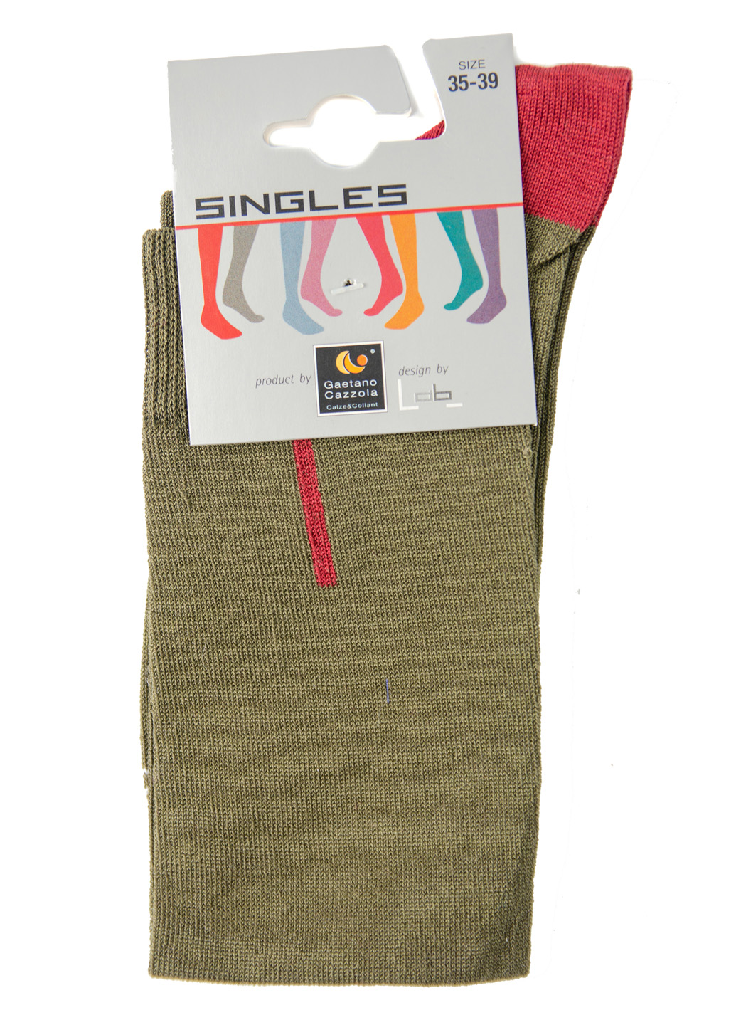 

Носок Singles Gaetano Cazzola 35-39 Хаки 32000000018461