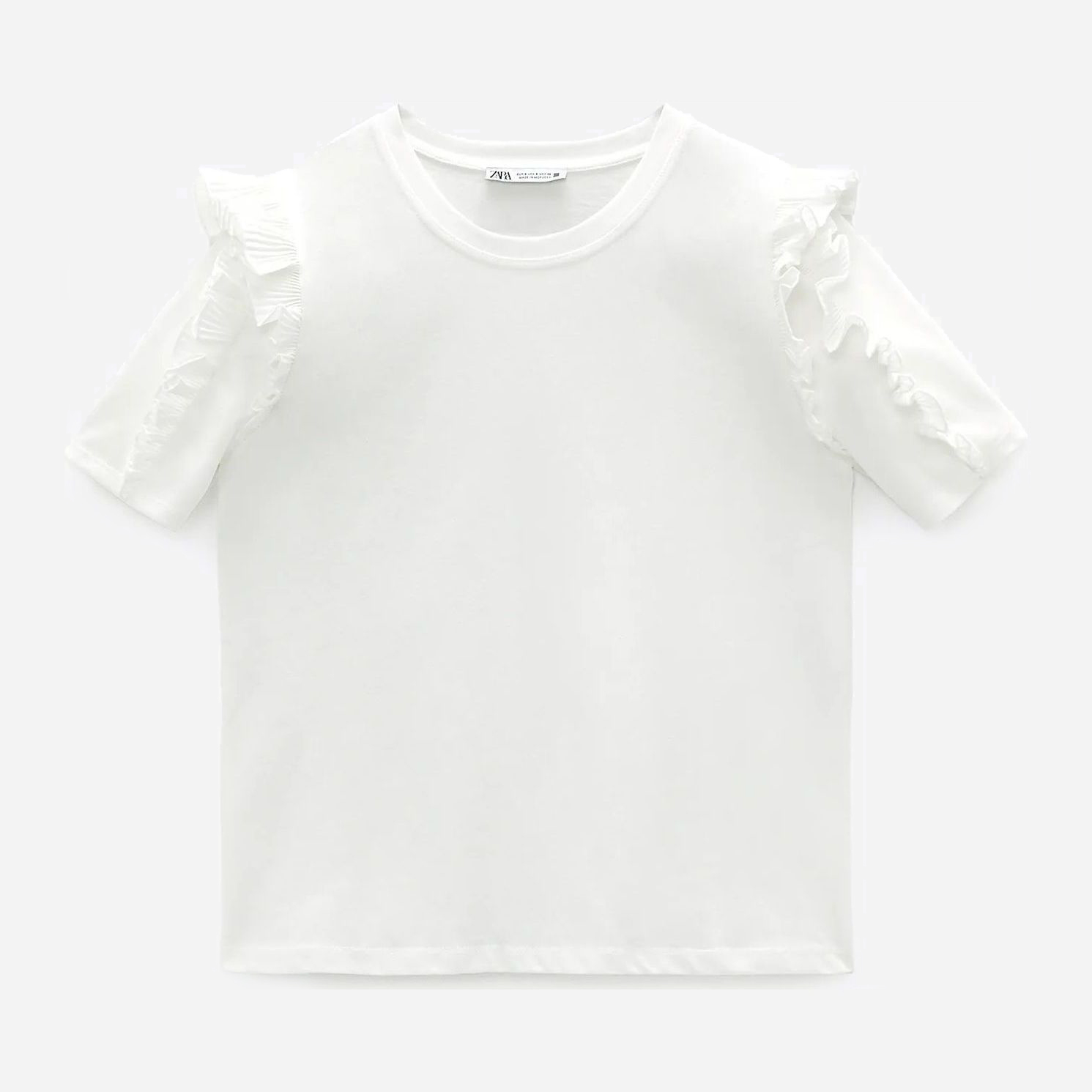 

Футболка Zara 0085-167-250  Белая, Футболка Zara 0085-167-250 S Белая