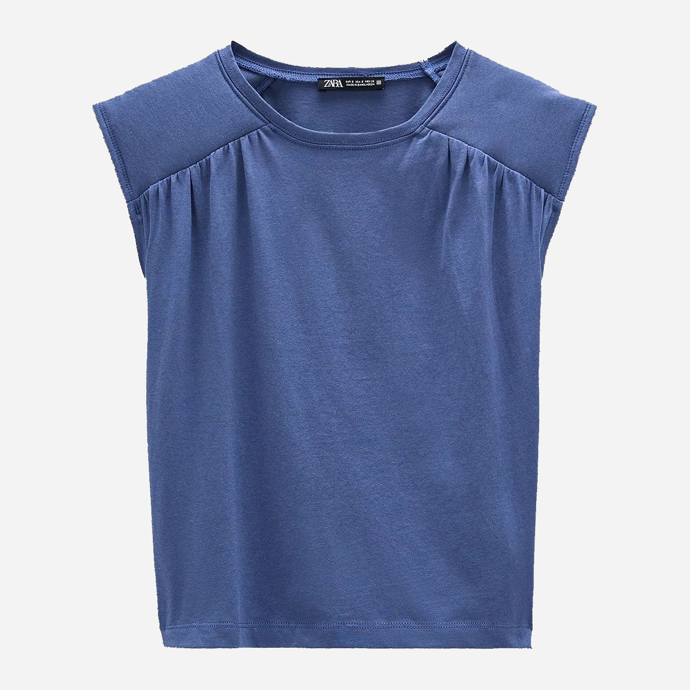 

Футболка Zara 4174-628-405  Синяя, Футболка Zara 4174-628-405 S Синяя