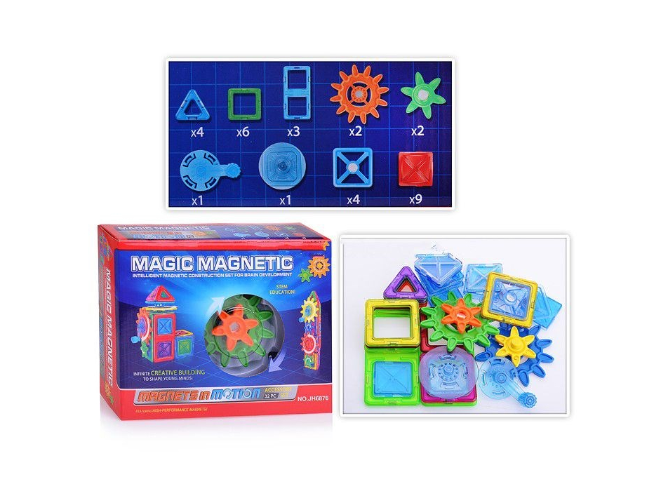 

Конструктор магнитный Magic Magnetic 32 детали 200-19826189