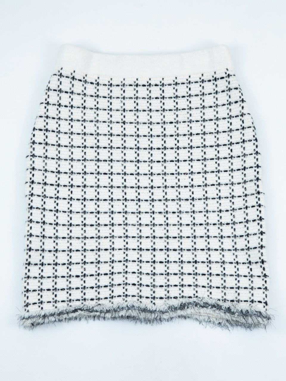 

Юбка женская белая в клетку твидовая 1019-02-1, Юбка женская белая в клетку твидовая 1019-02-1 ONE SIZE