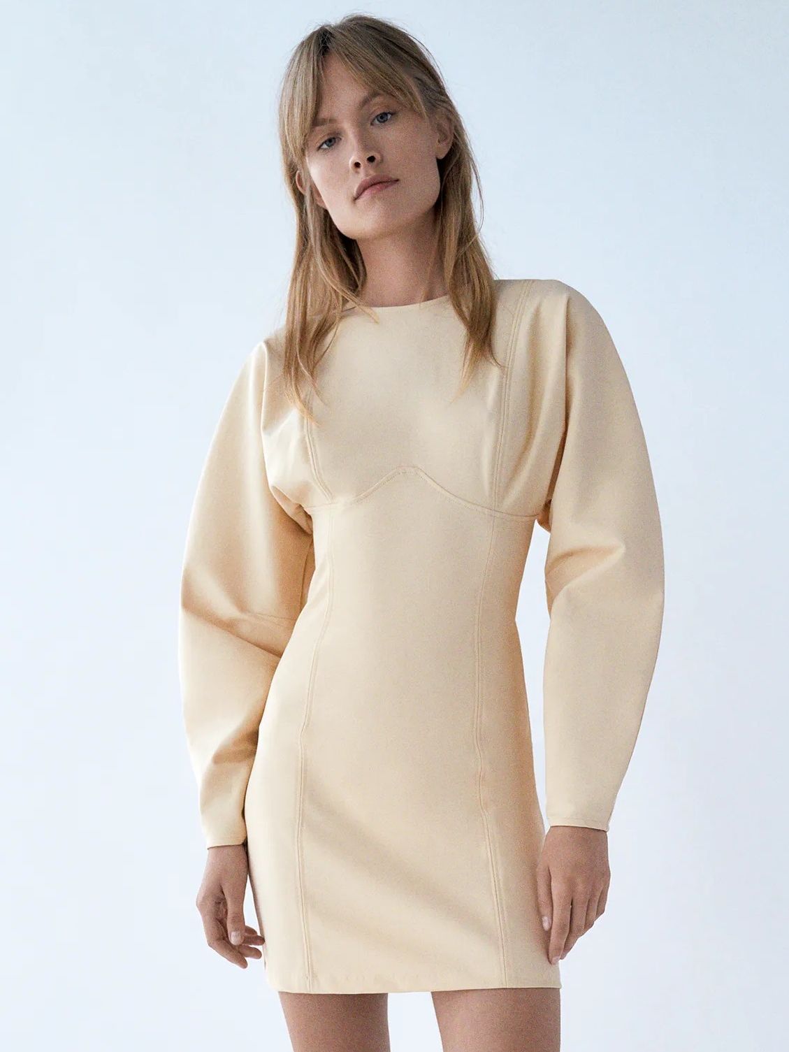 

Платье Zara 3712/310/733  Кремовое, Платье Zara 3712/310/733 XS Кремовое