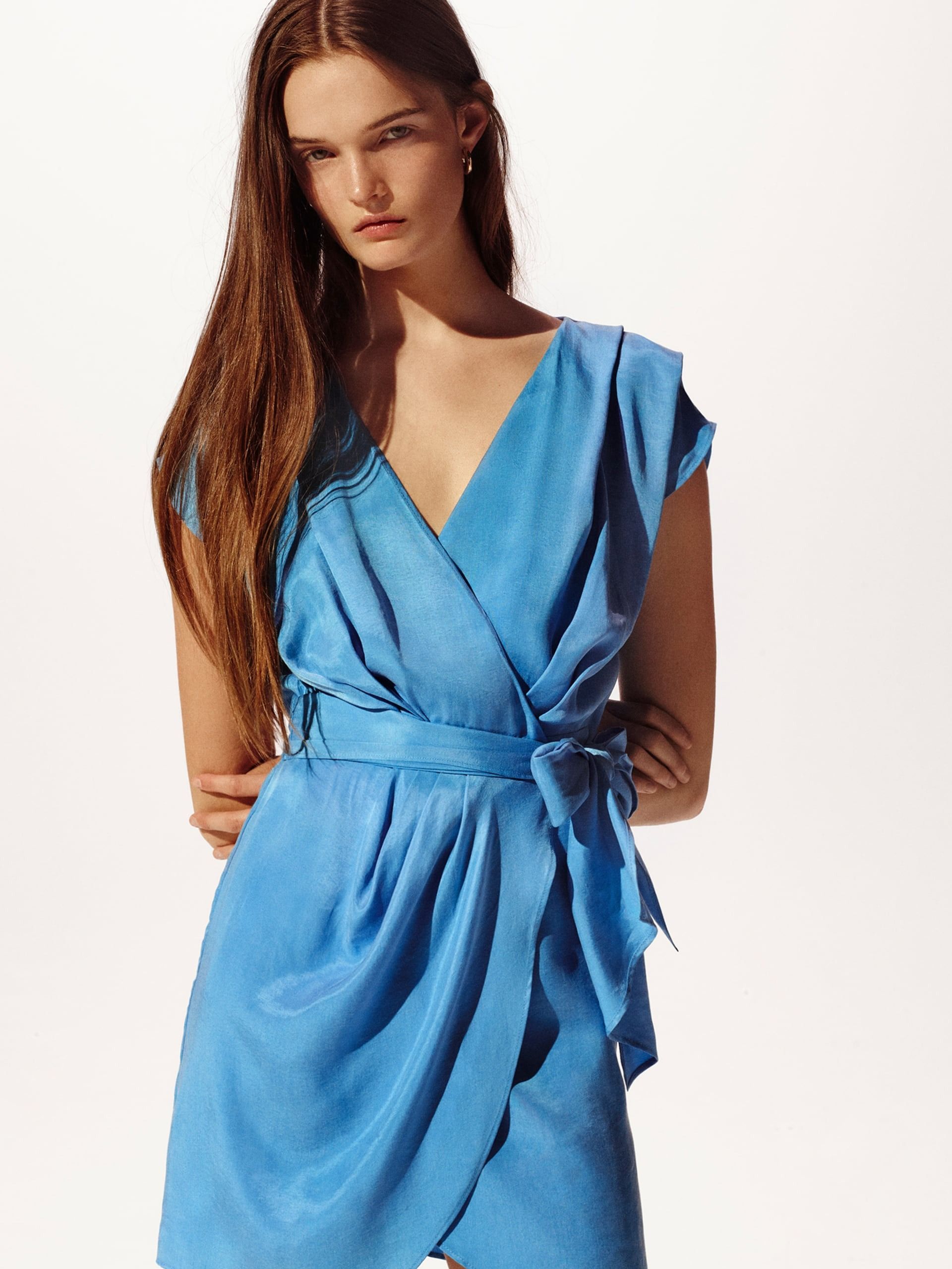 

Платье Zara 7385/300/406  Голубое, Платье Zara 7385/300/406 L Голубое