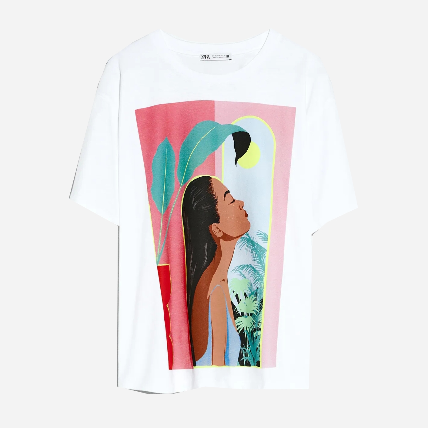 

Футболка Zara  белый 0085646250, Футболка Zara M белый 0085646250