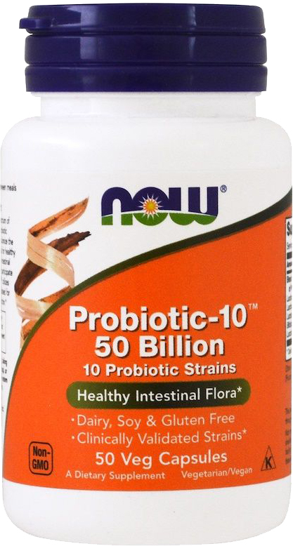

Натуральная добавка Now Foods Probiotic-10 50 Billion 50 капсул (733739029287)
