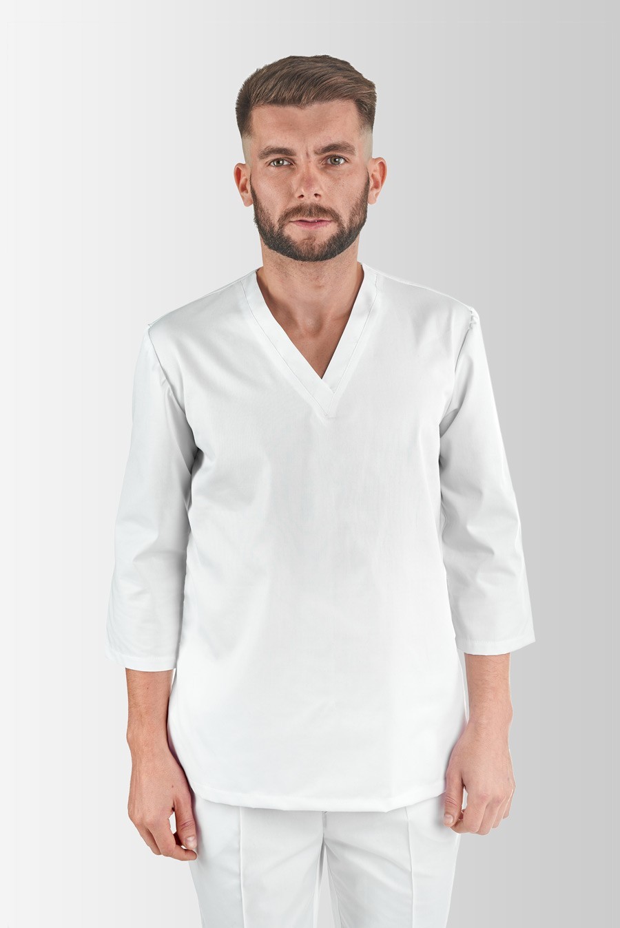 

Медицинская рабочая кофта мужская Toffy, Vsetex, XXL Белая