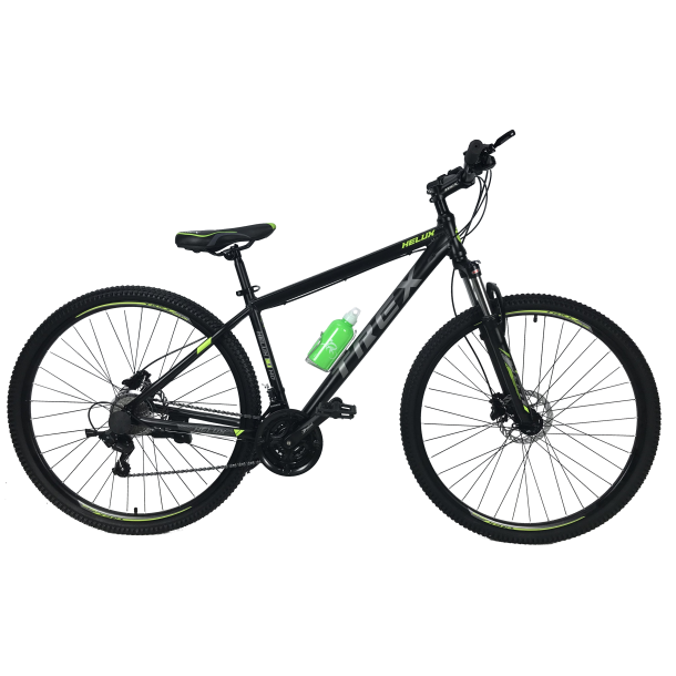 

Велосипед Trex Helux 29" 17" Чёрно-Зелёный