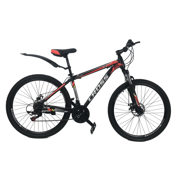 

Велосипед Cross Street 27.5" 17" Чёрный-Красный