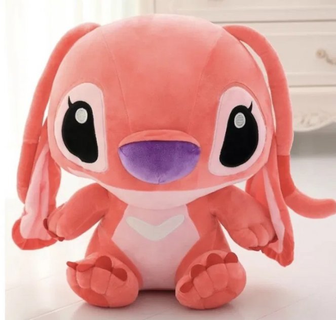 

Стич Яркая уникальная мягкая игрушка Stitch (45 см) New Model Pink