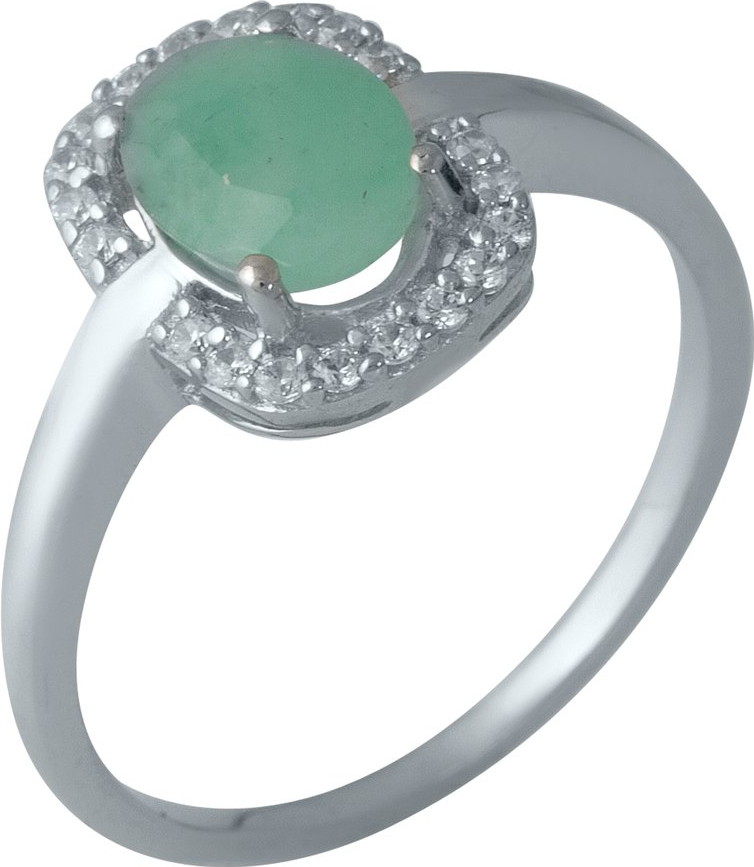 

Серебряное кольцо SilverBreeze с натуральным изумрудом 1982488 18.5 размер, 18.5 размер
