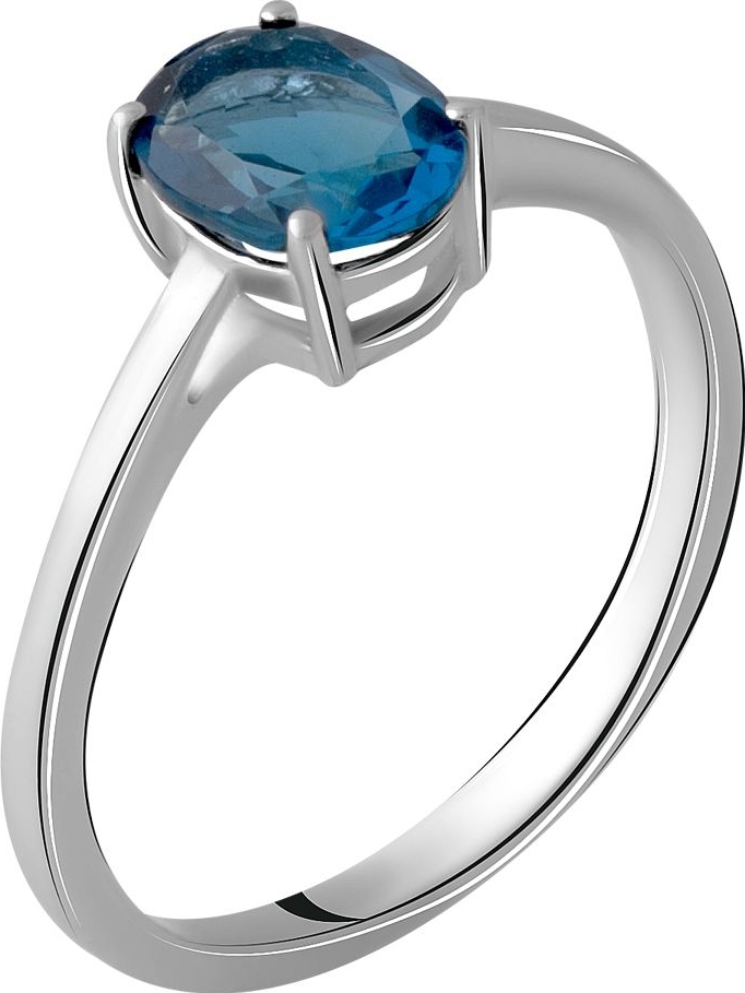 

Серебряное кольцо SilverBreeze с натуральным топазом Лондон Блю 1.013ct 2062325 18 размер, 18 размер