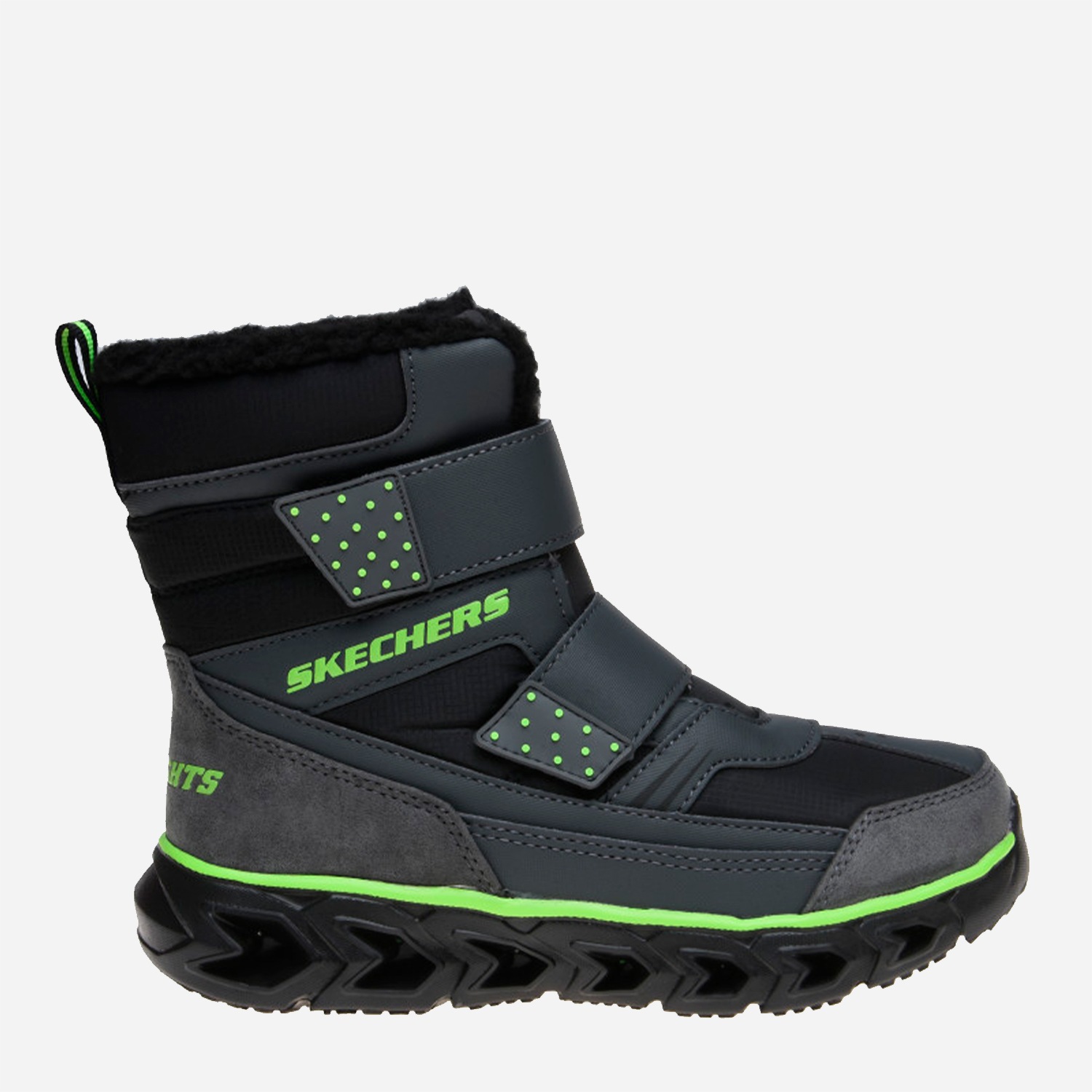 Акція на Дитячі черевики для хлопчика Skechers Hypno-Flash 2.0 90588L CCBK 34 (2.5) 21.5 см Сірі _1606353 від Rozetka