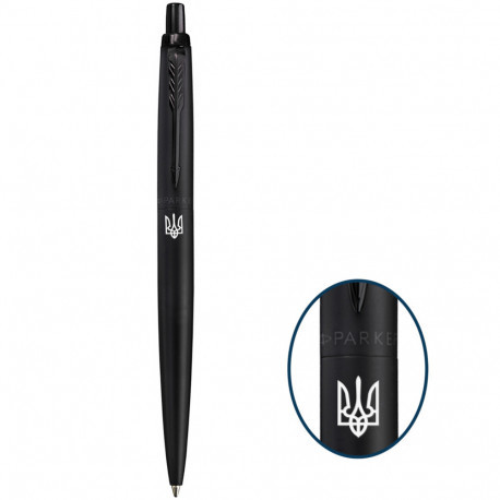 

Ручка кулькова Parker JOTTER 17 XL Monochrome Black BT BP Тризуб 12 432_TR