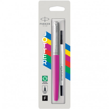 

Ручка ролер Parker JOTTER 17 Plastic Pink CT RB блістер 15 526