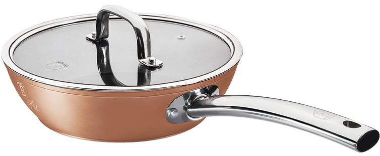 

Сковорода-сотейник Berlinger Haus Bronze Titan 24см с титановым покрытием, с крышкой (BH-1690)
