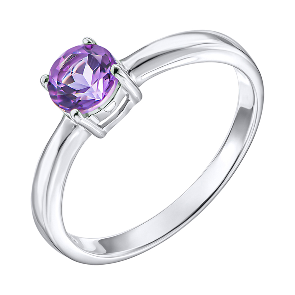 

Серебряное кольцо с аметистом 000137406 16.5 размера