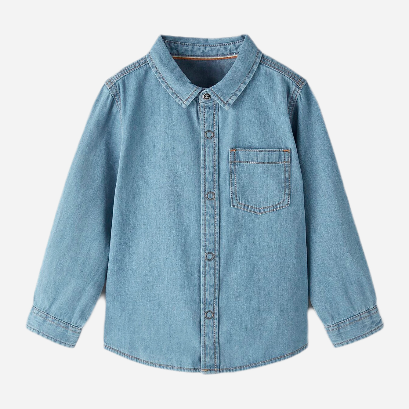 

Рубашка джинсовая Zara 8574-570-427 80 см Светло-синяя