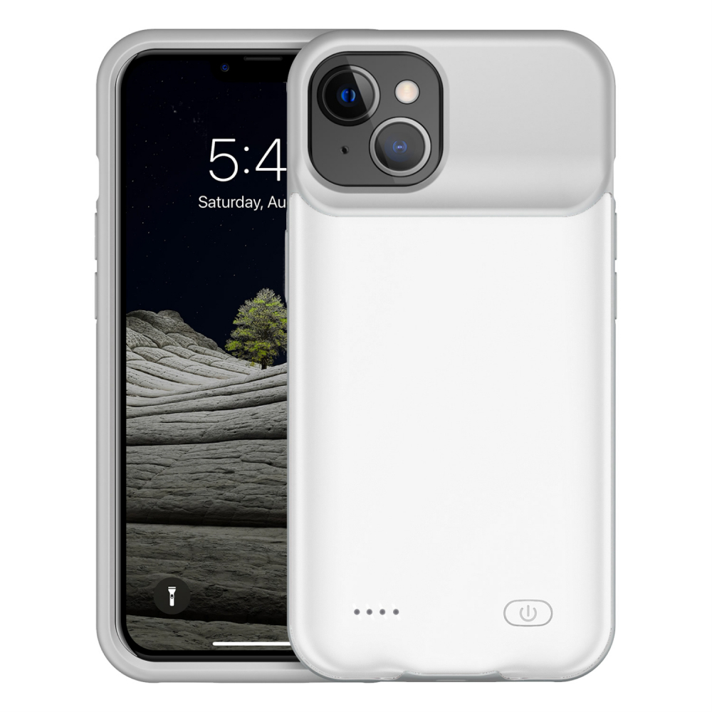 

Чехол аккумулятор iBattery для iPhone 13 Mini 6000 mAh white