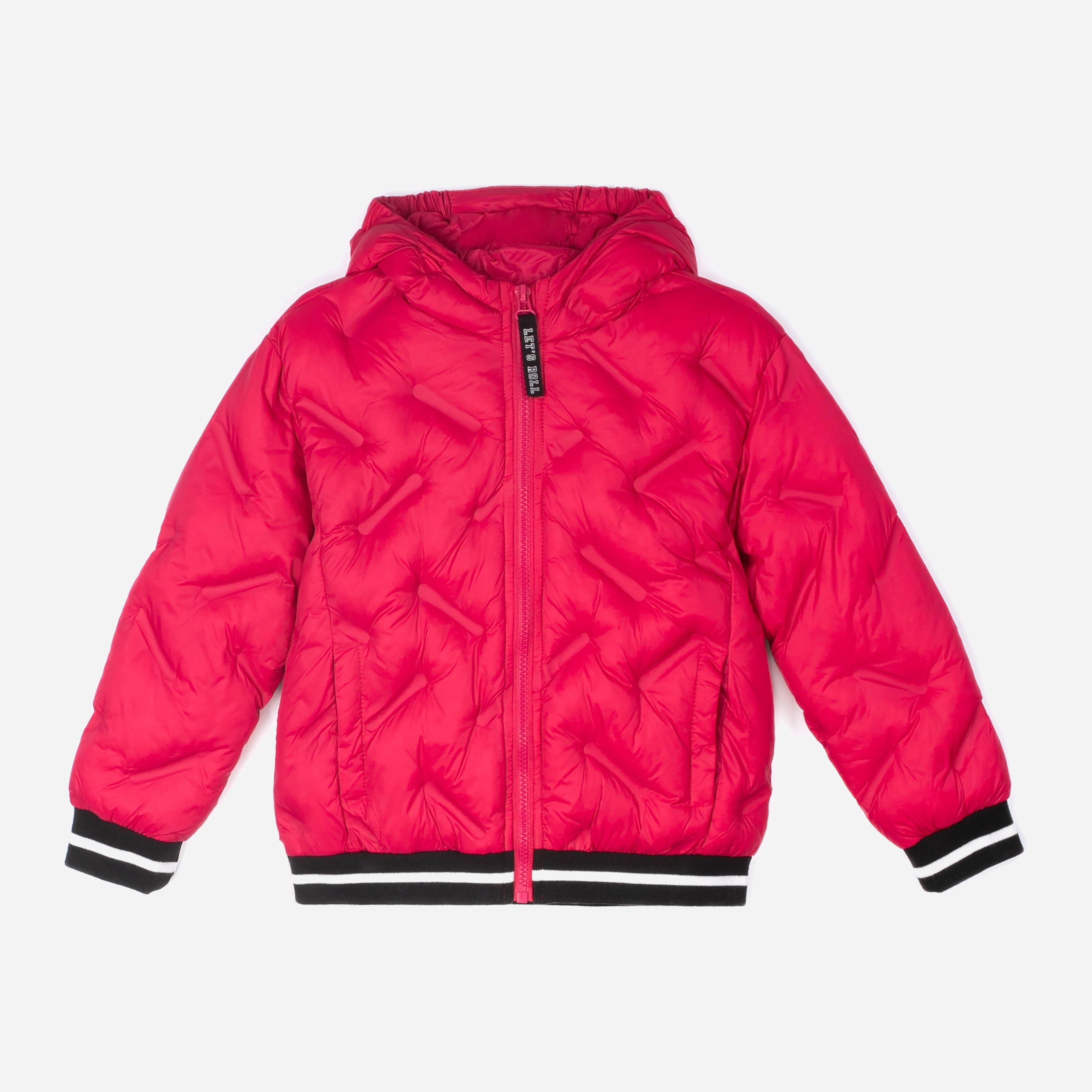Акція на Дитяча демісезонна куртка для дівчинки Coccodrillo Roller Girl WC2152701ROL-007 104 см Червона від Rozetka