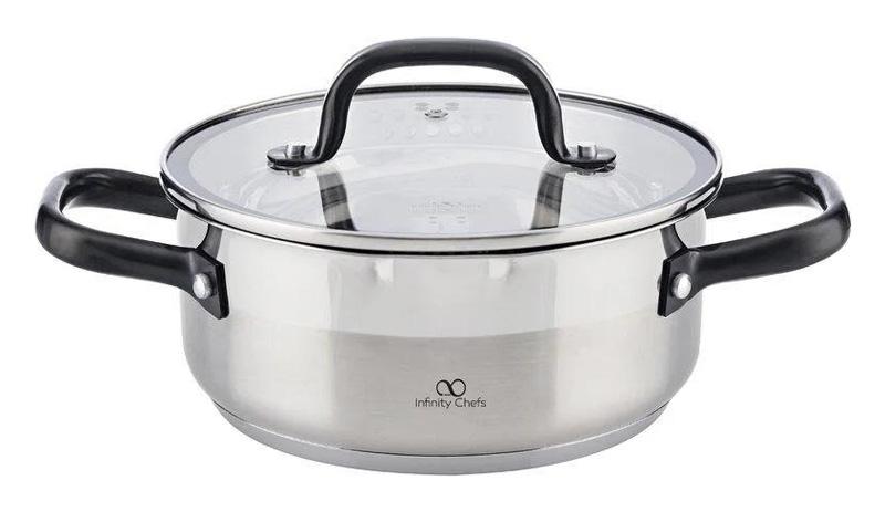 

Кастрюля Bergner Infinity Chefs Vita 2л из нержавеющей стали, индукционная Infinity Chefs BGIC-3620