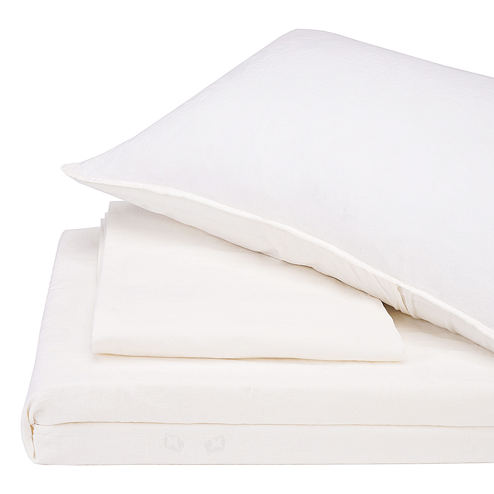 

Комплект постельного белья Stonewash Jakard Snow white SoundSleep семейный