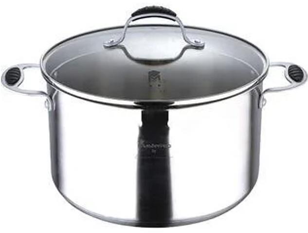 

Кастрюля Bergner Master Pro Foodies 5.2л, 24х12см индукционная с мерной шкалой MasterPro BGMP-1592