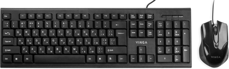 

Комплект проводной Vinga KBS170 USB Black UKR RUS