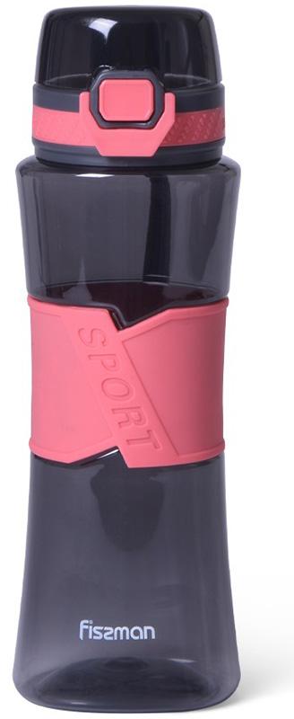 

Бутылка спортивная Fissman Pink 520мл пластиковая, черная с розовым Fissman FN-6925