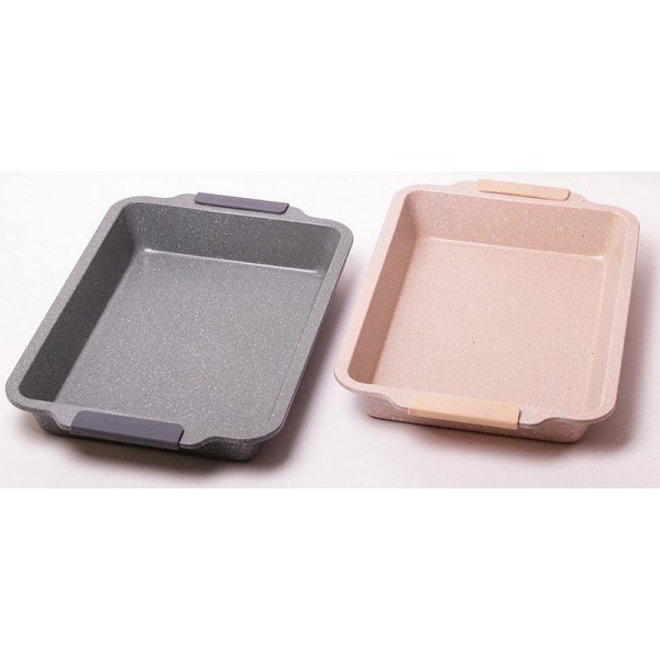 

Форма для выпечки Kamille Marble 46х30х6см с силиконовыми ручками